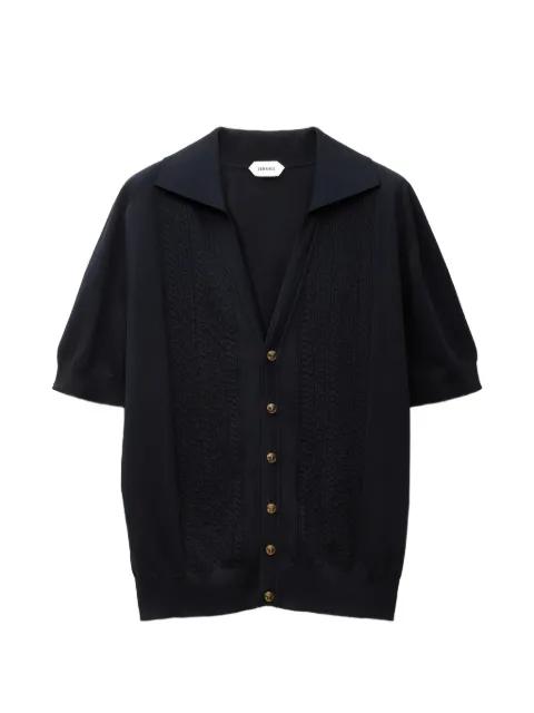 silk-cotton knit polo by VERSACE