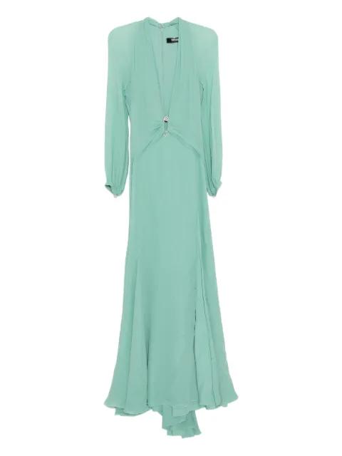 silk georgette gown by VERSACE