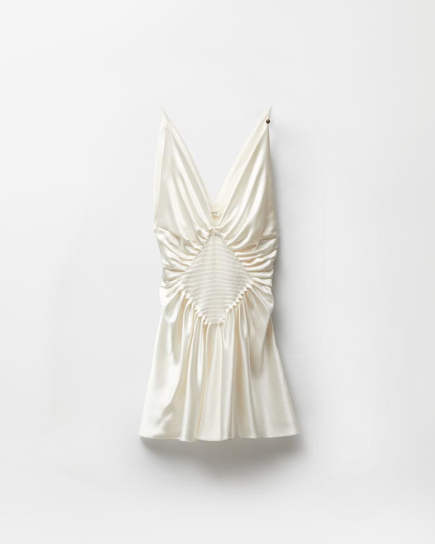 silk-satin mini dress by VERSACE