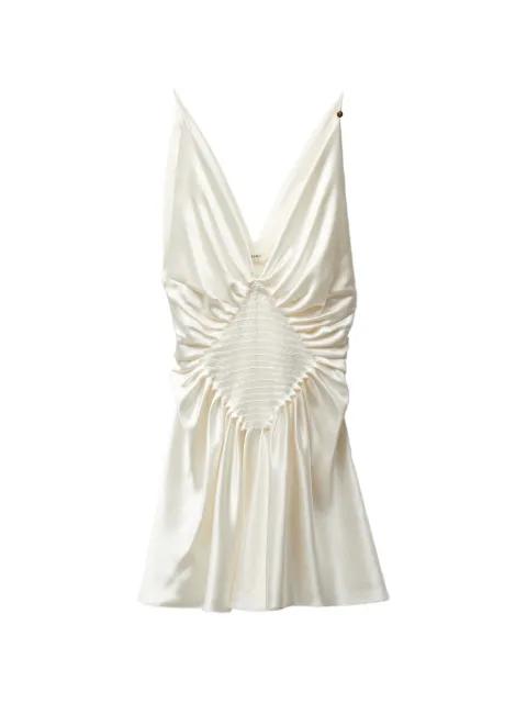 silk-satin mini dress by VERSACE