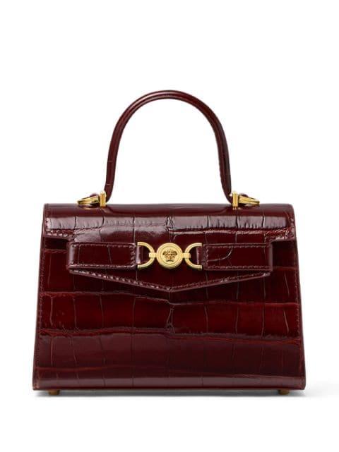 small Medusa '95 croc-effect tote bag by VERSACE