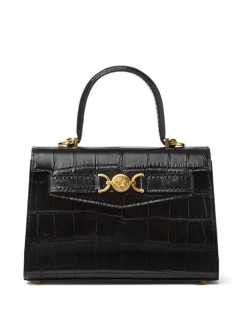 small Medusa '95 croc-effect tote bag by VERSACE
