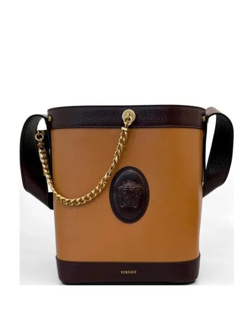 small Medusa chain bucket bag by VERSACE