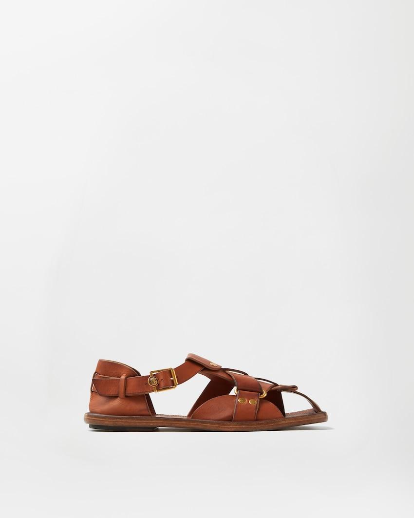 souvenir leather sandals by VERSACE