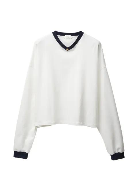 stretch cotton-jersey long-sleeved T-Shirt by VERSACE