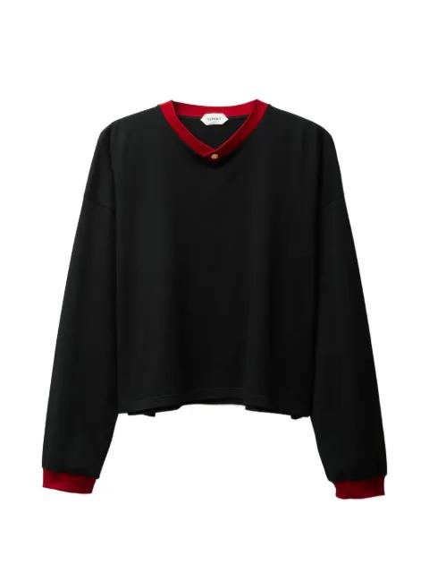 stretch cotton-jersey long-sleeved T-shirt by VERSACE