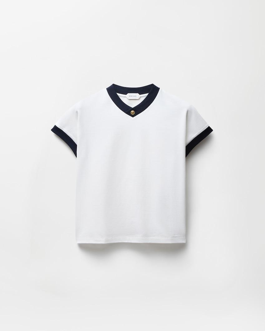 stretch cotton-jersey t-shirt by VERSACE