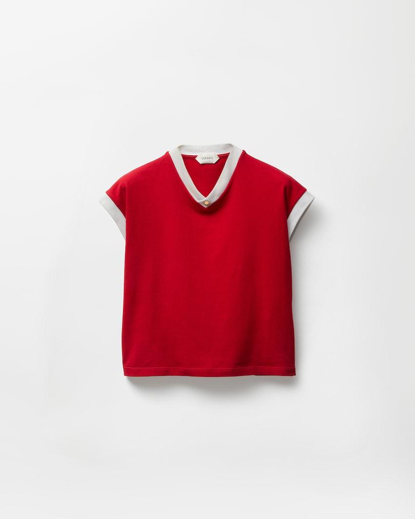 stretch cotton-jersey t-shirt by VERSACE