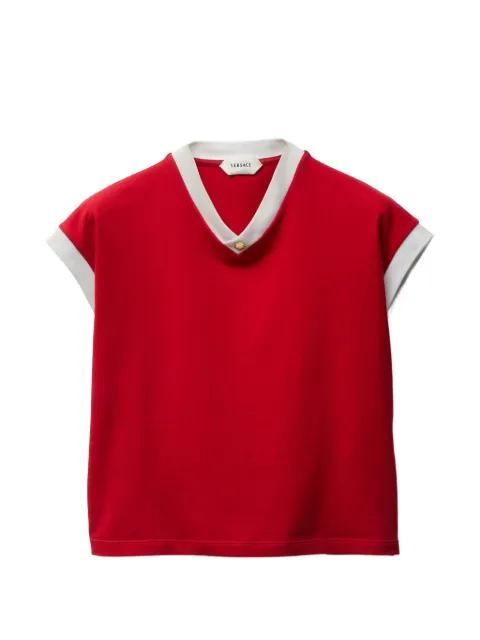 stretch cotton jersey t-shirt by VERSACE