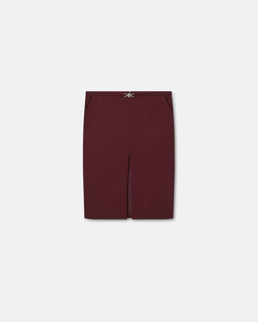 stretch gabardine pencil midi skirt by VERSACE