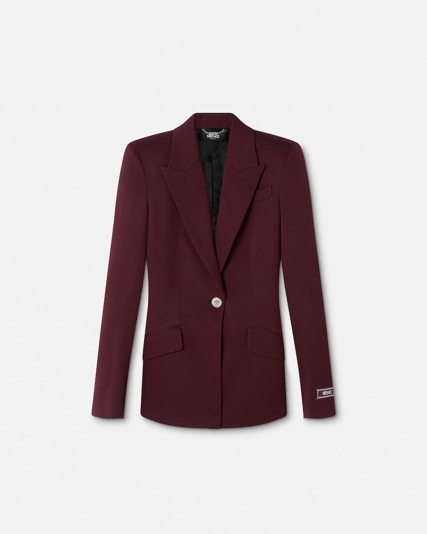 stretch wool blazer by VERSACE