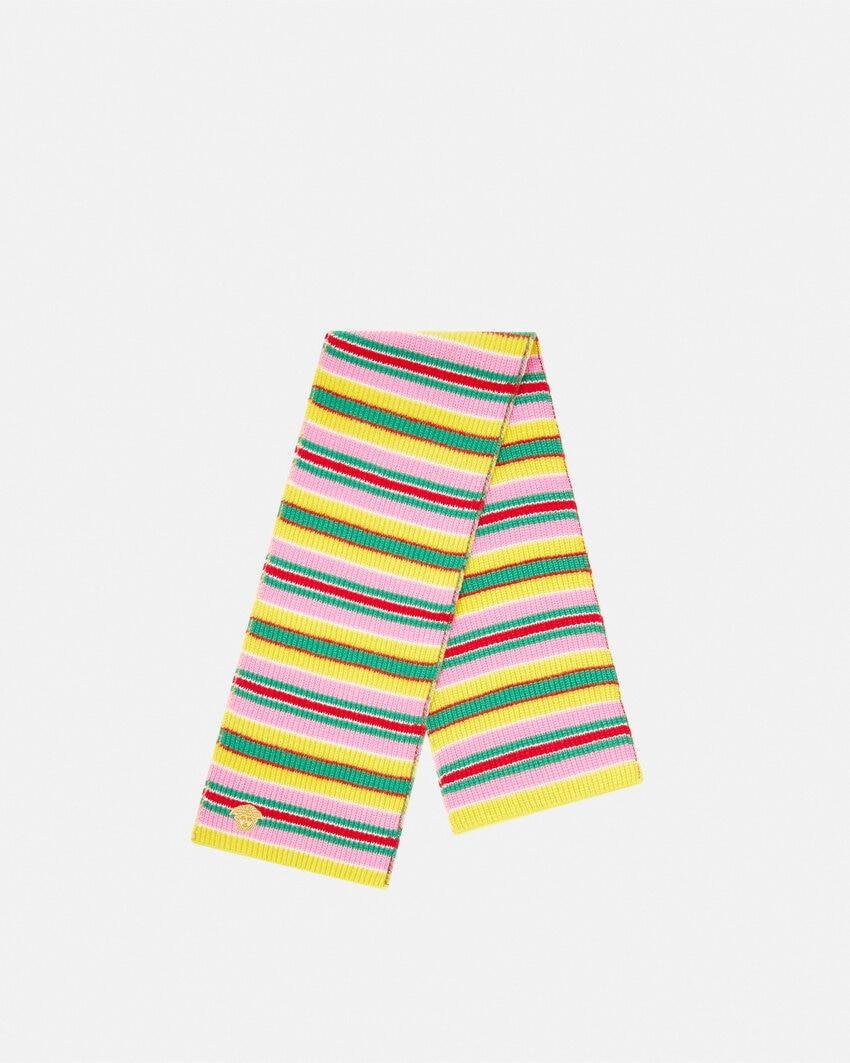 striped cable-knit kids scarf by VERSACE