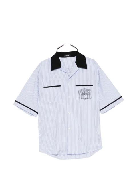 striped graphic shortleeves shirt by VERSACE