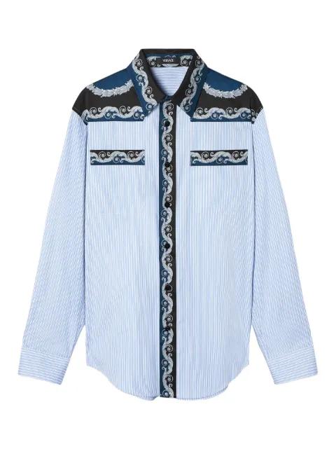 striped-print shirt by VERSACE