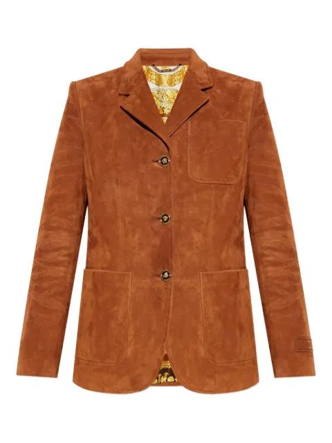 suede blazer by VERSACE