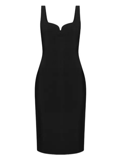 sweetheart-neckline midi dress by VERSACE