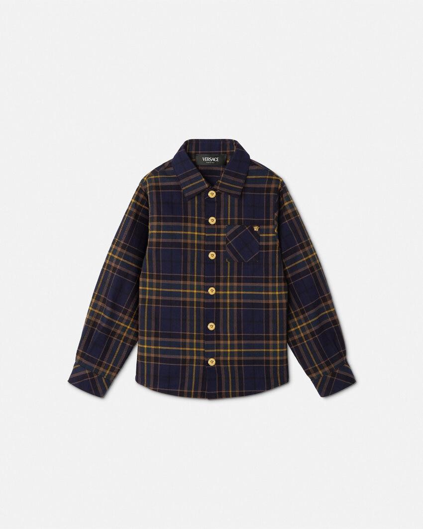 tartan kids shirt by VERSACE