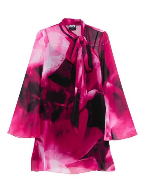 tie-neck printed blouse by VERSACE