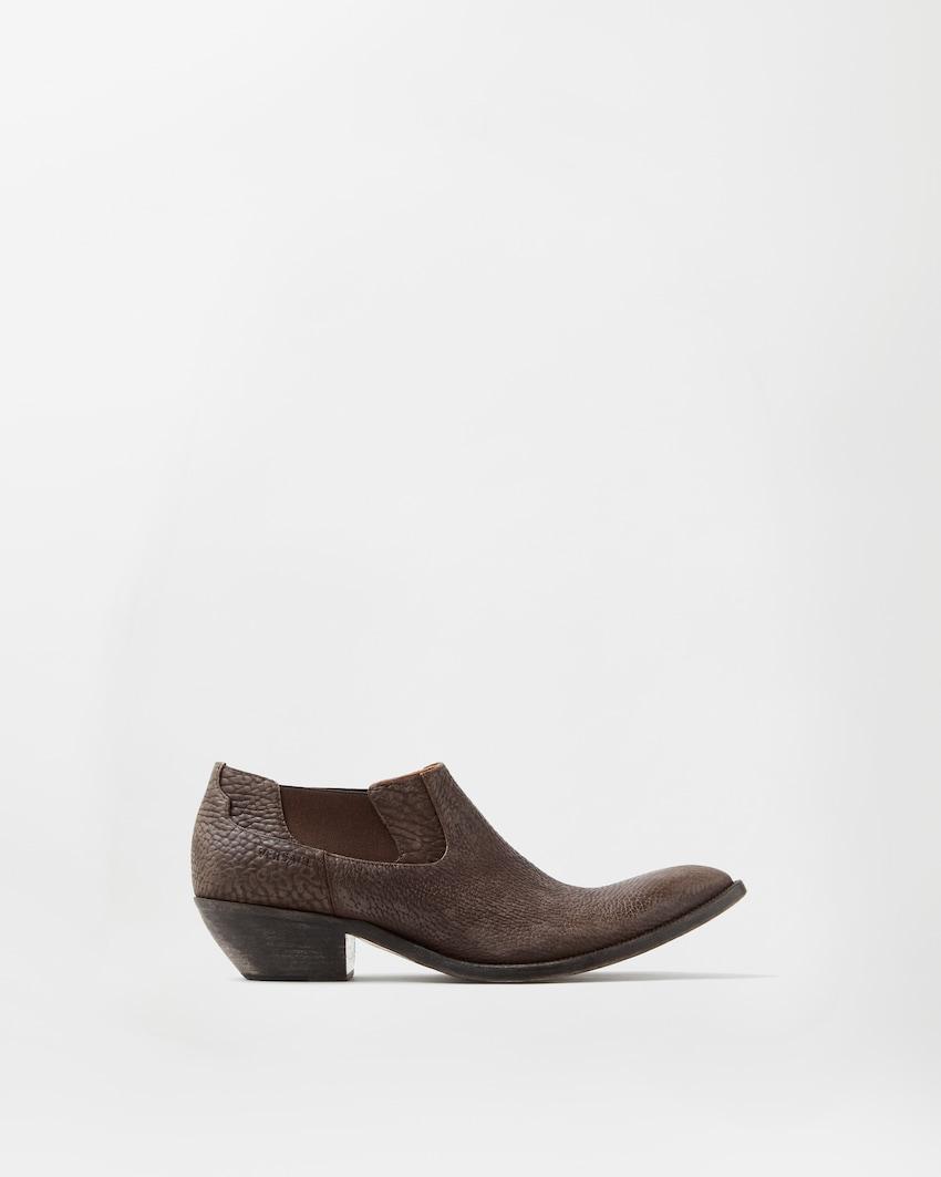 tigre leather texan boots by VERSACE