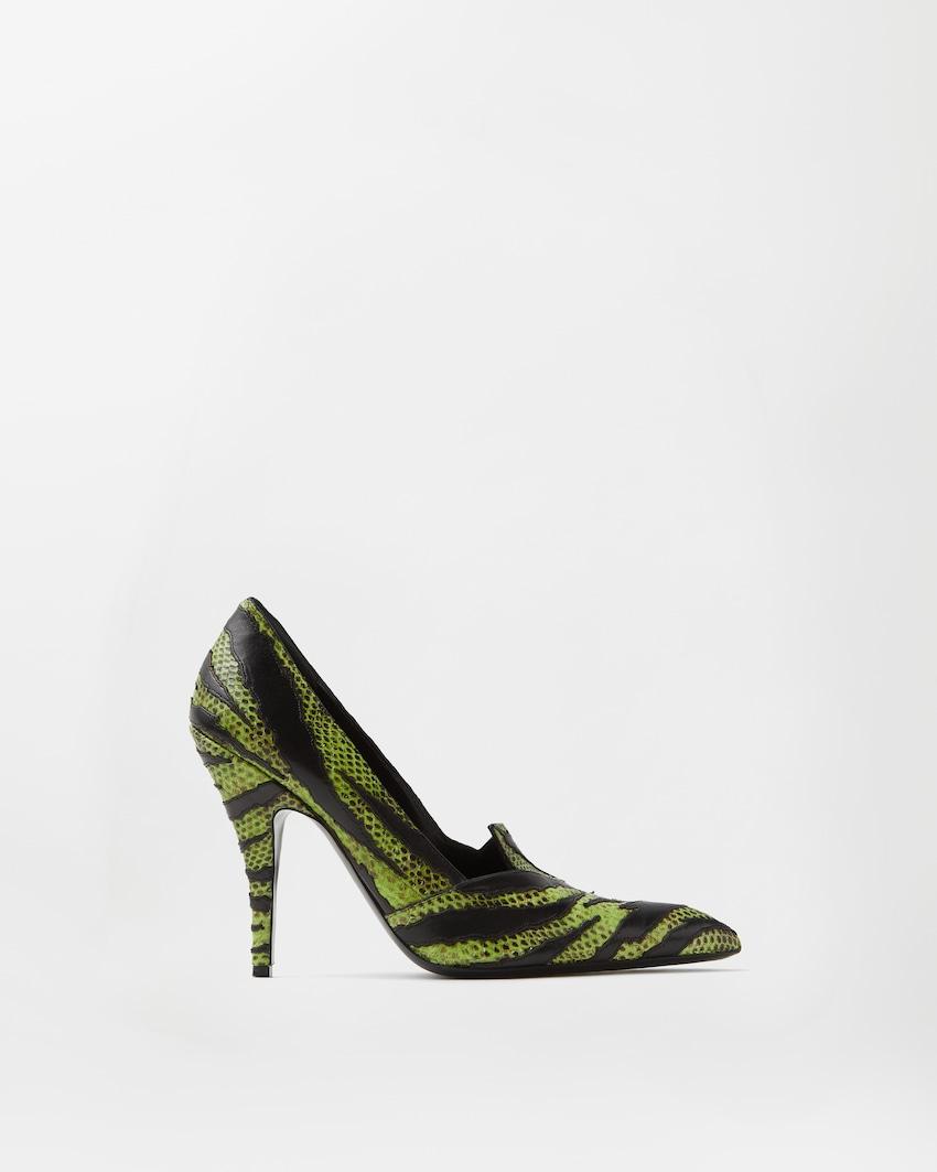 tigre python-effect leather pumps 105 mm by VERSACE