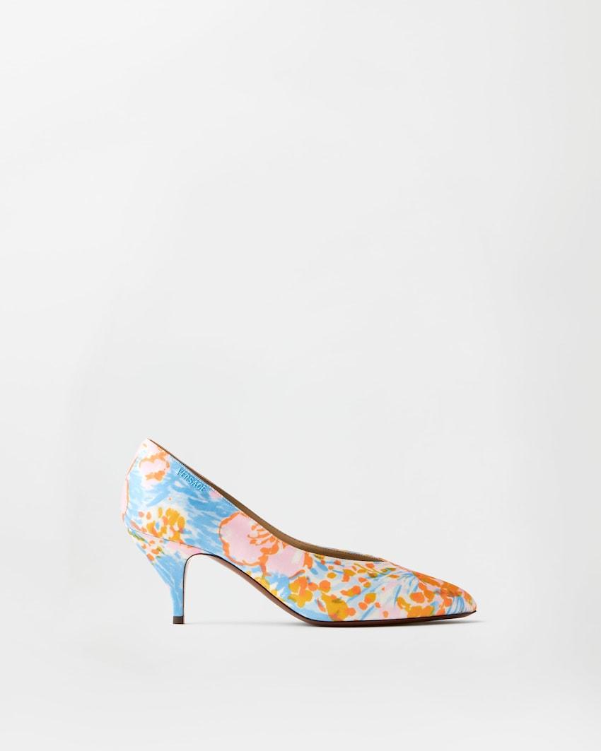 tina printed duchesse pumps 65 mm by VERSACE