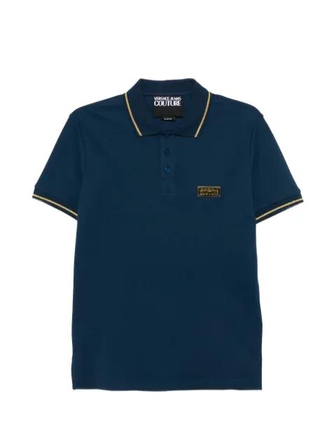 trim plaque polo shirt by VERSACE