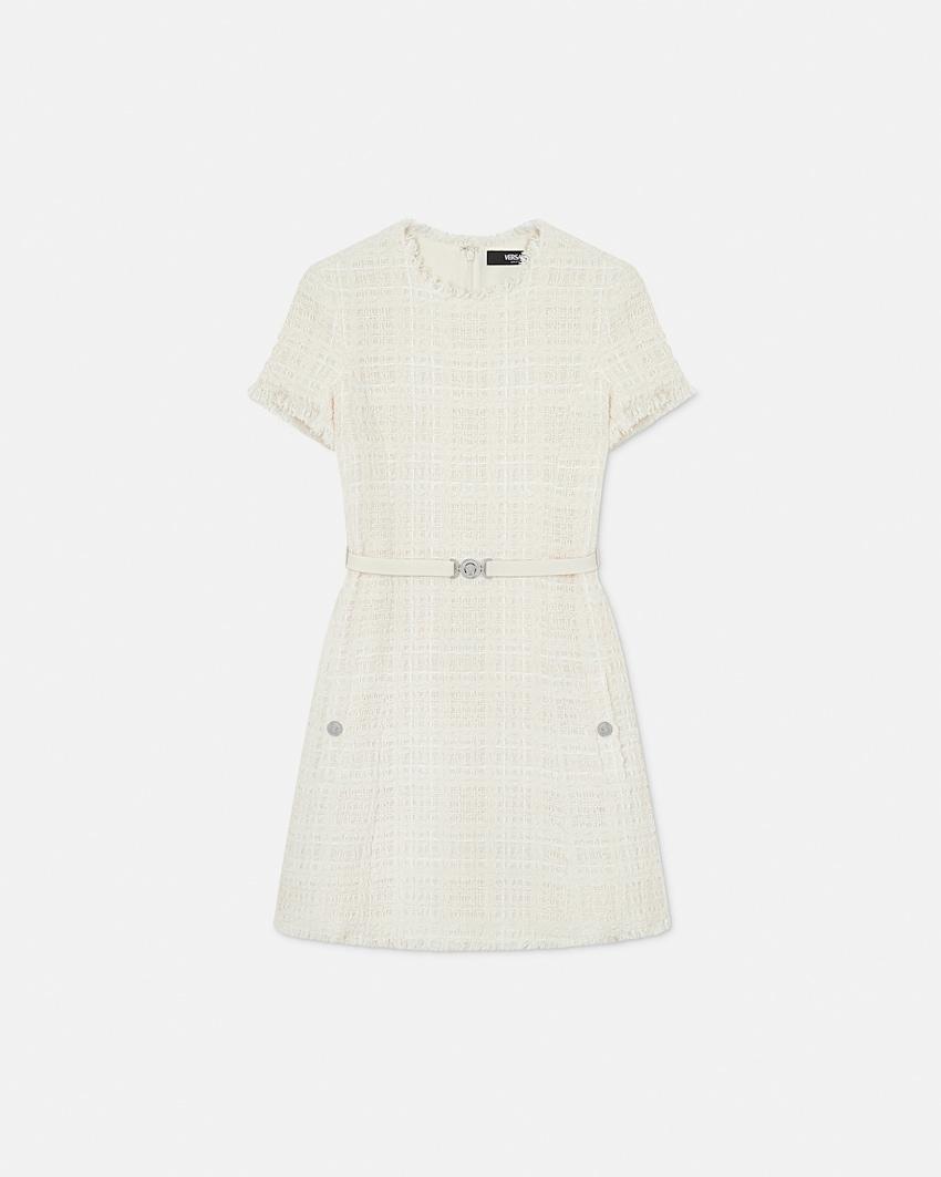 tweed cotton mini dress by VERSACE