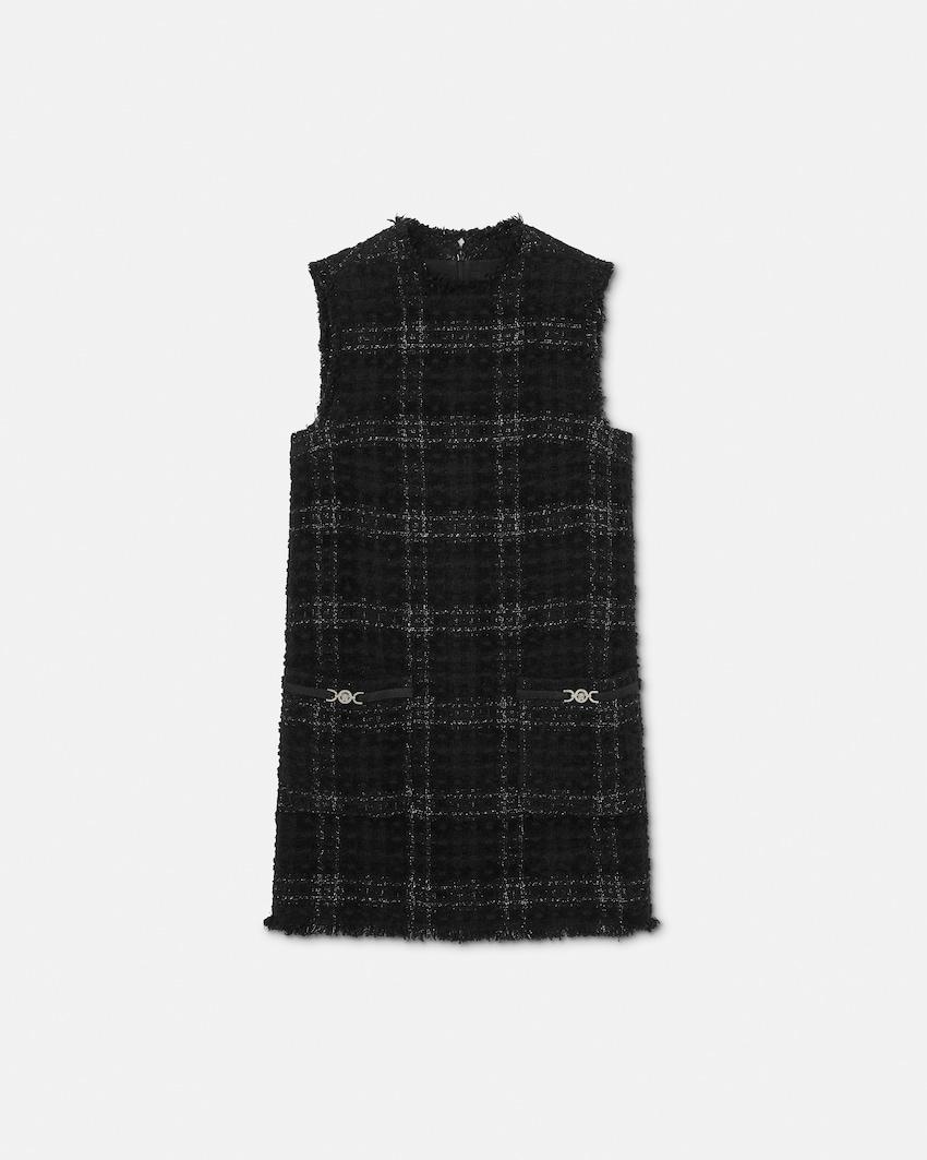 tweed cotton mini dress by VERSACE