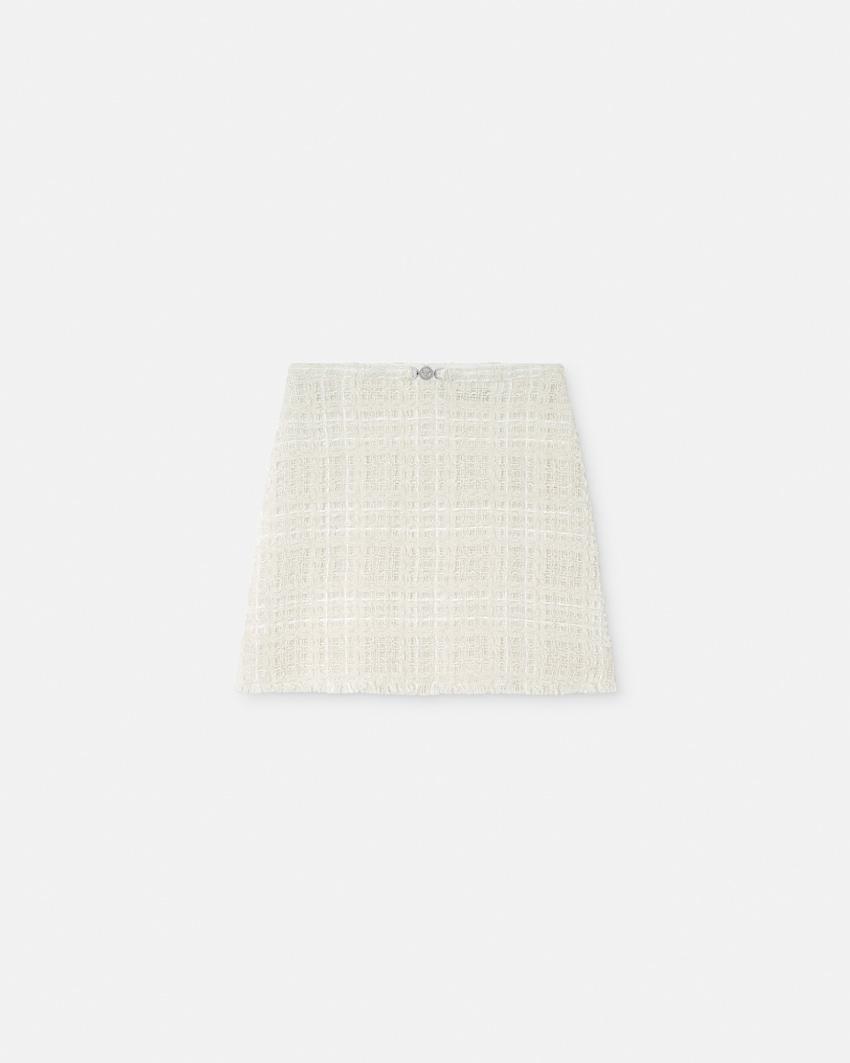 tweed cotton mini skirt by VERSACE