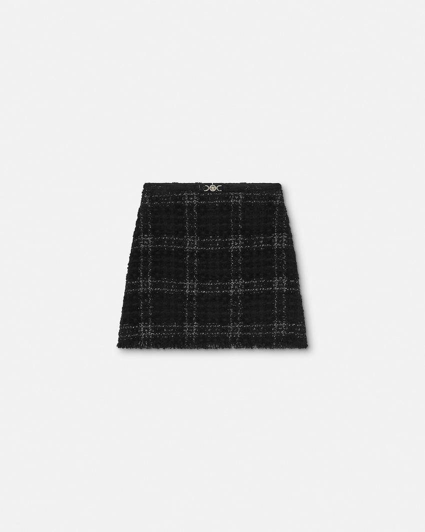 tweed cotton mini skirt by VERSACE