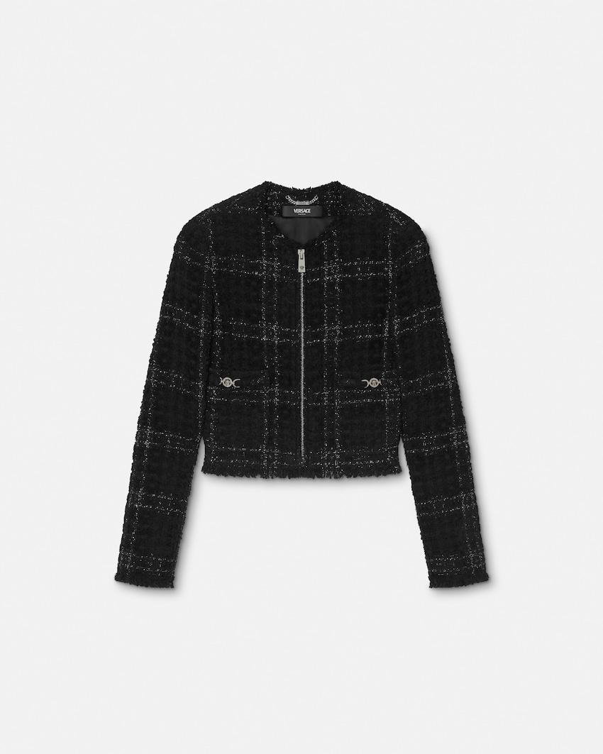 tweed cotton zipped jacket by VERSACE