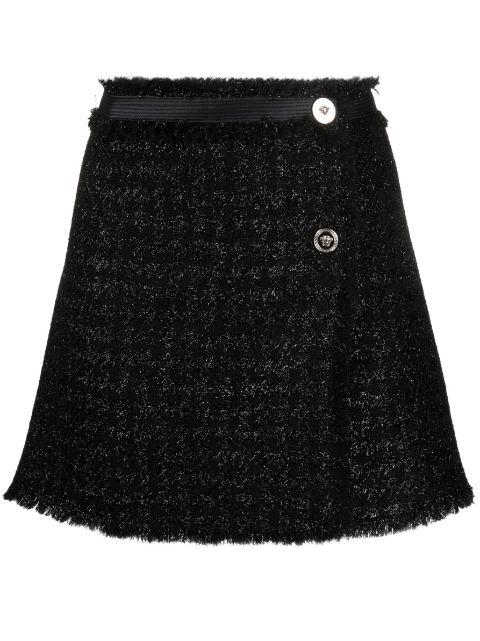 tweed wrap miniskirt by VERSACE