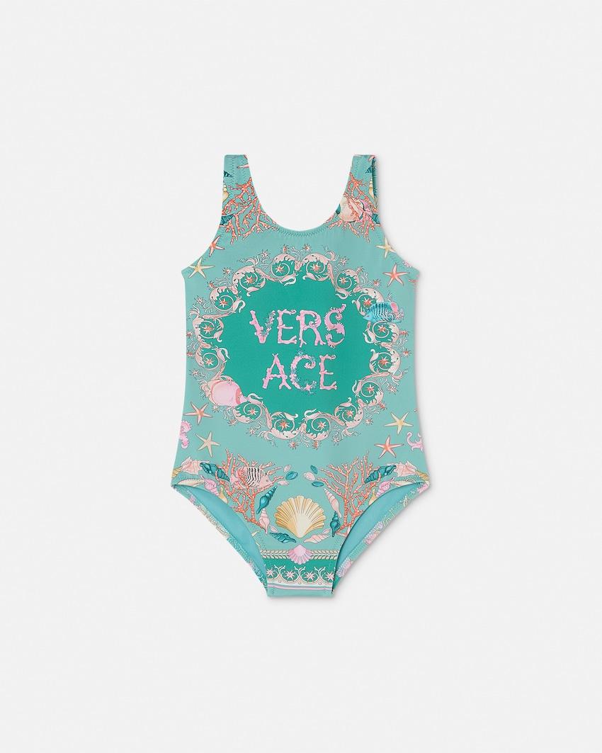 underwater barocco kids one-piece swimsuit by VERSACE