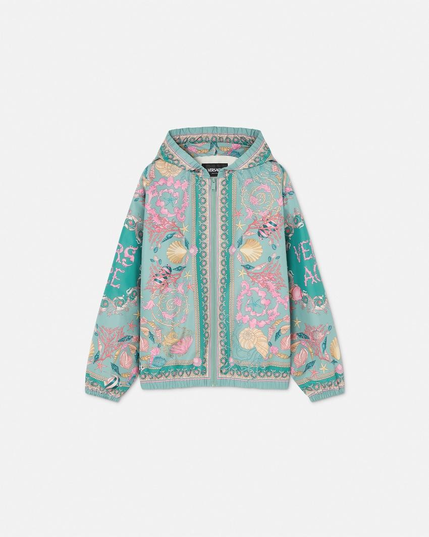 underwater barocco kids windbreaker jacket by VERSACE
