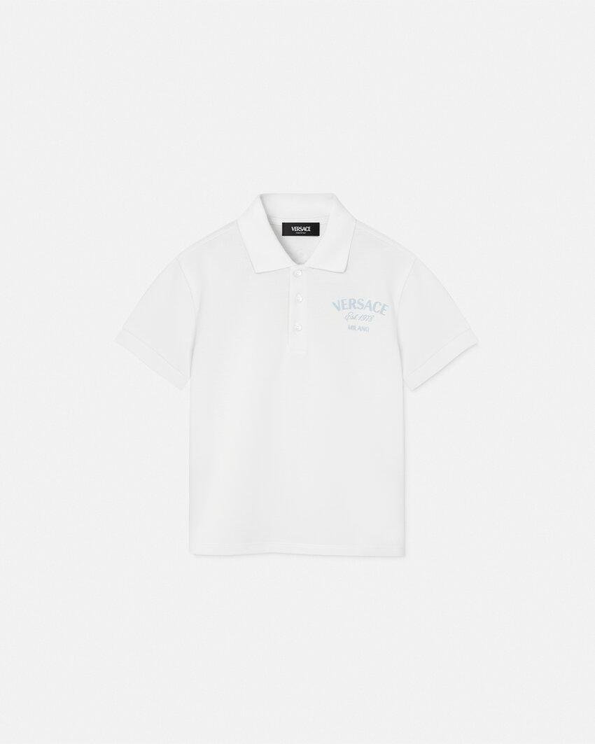 university coral kids polo shirt by VERSACE