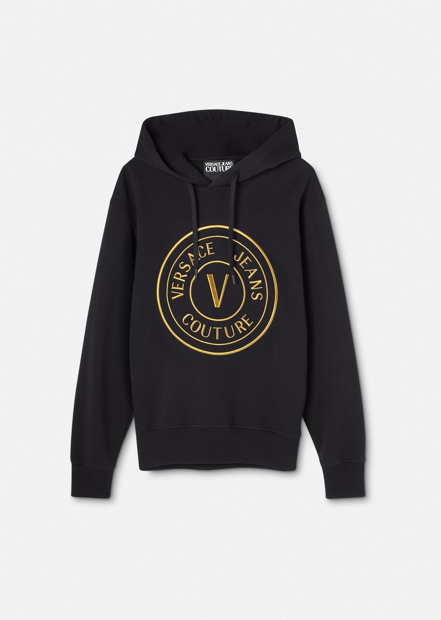 v-emblem hoodie by VERSACE