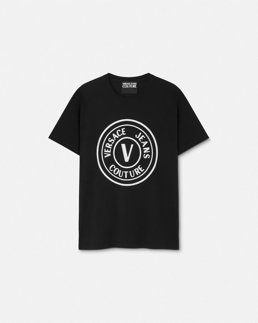 v-emblem logo t-shirt by VERSACE