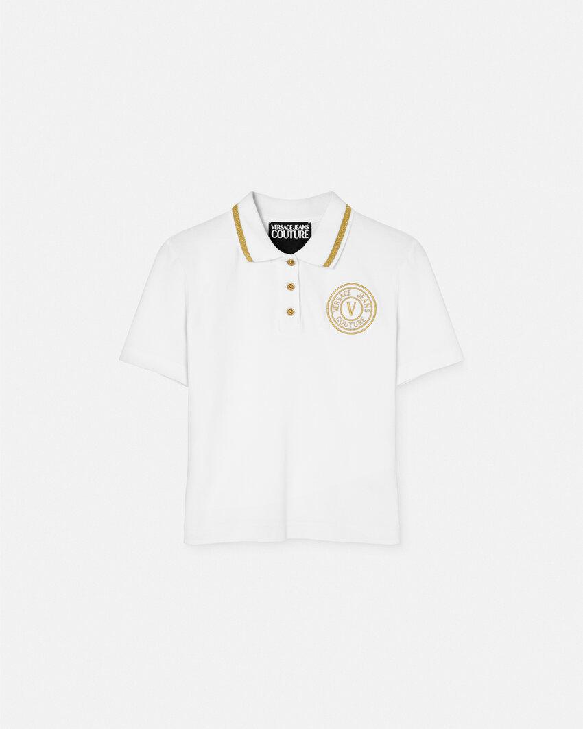 v-emblem polo shirt by VERSACE