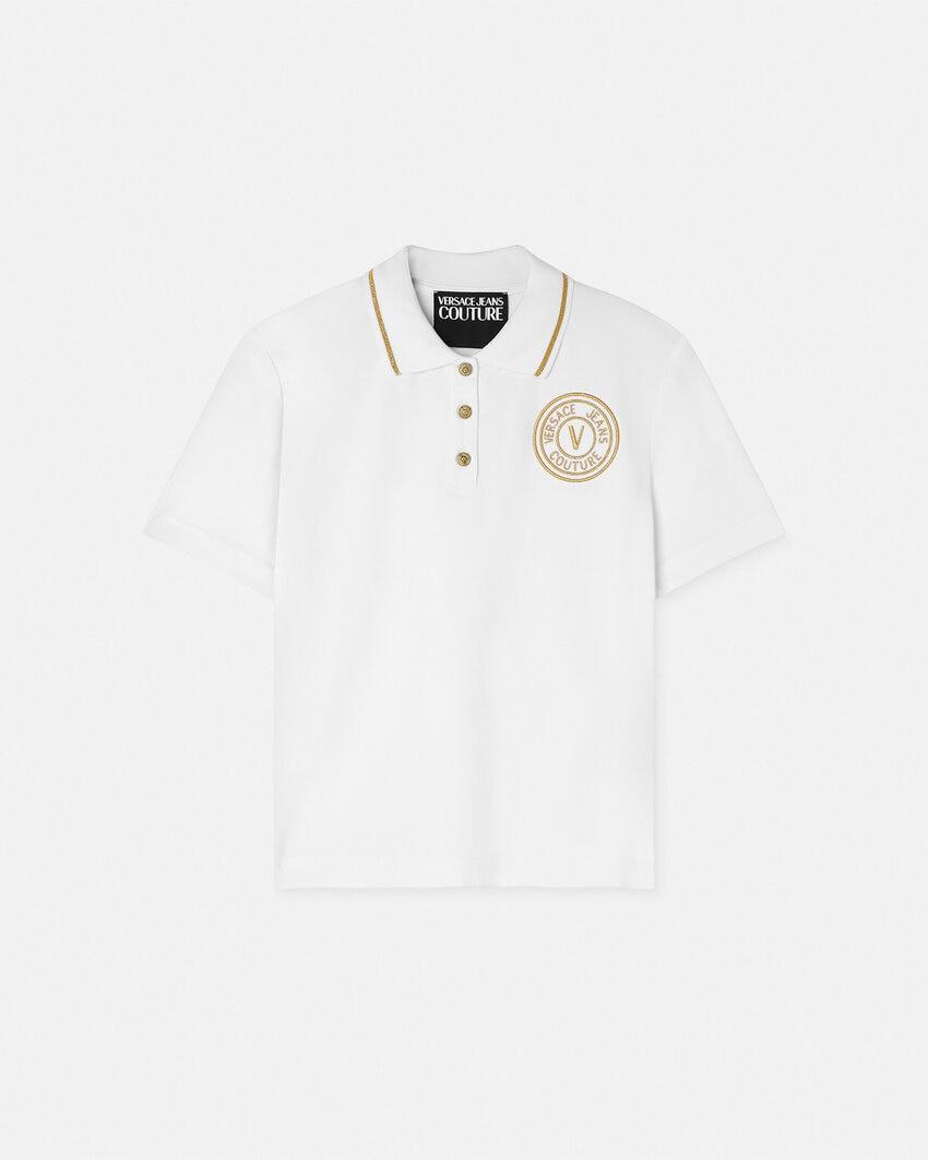 v-emblem polo shirt by VERSACE