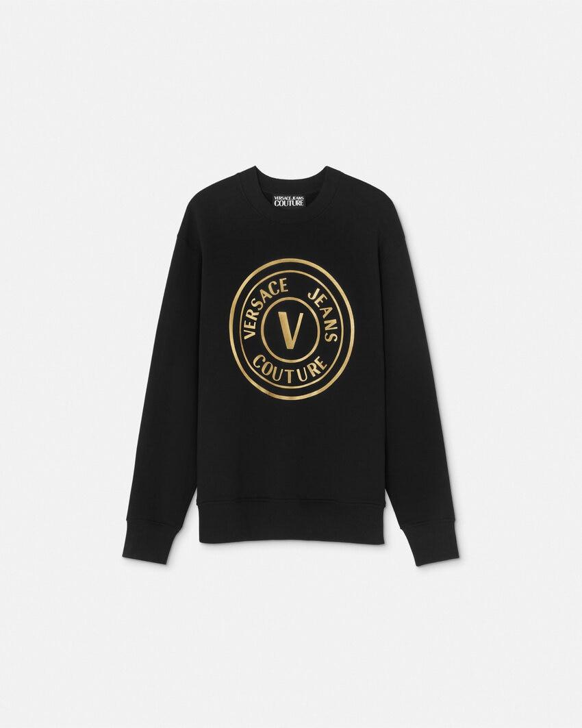 v-emblem relaxed-fit sweatshirt by VERSACE