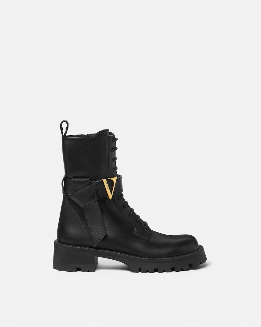 v leather boots 45 mm by VERSACE