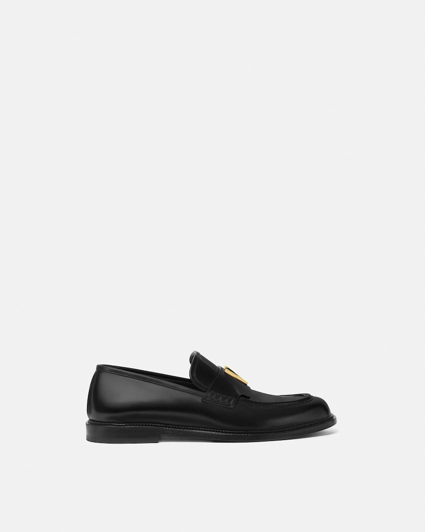 v leather loafers by VERSACE