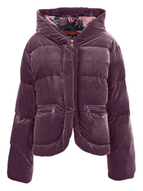 velvet puffer jacket by VERSACE