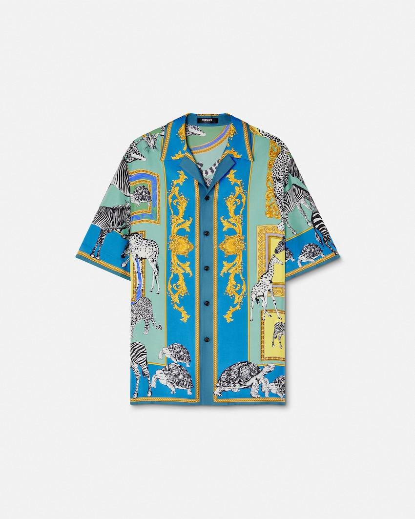 versace safari silk shirt by VERSACE