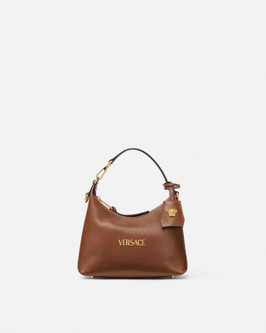 versace tag nappa hobo bag by VERSACE