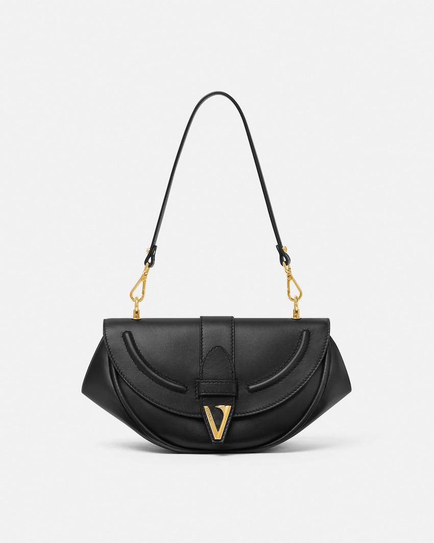 virtus leather shoulder bag by VERSACE