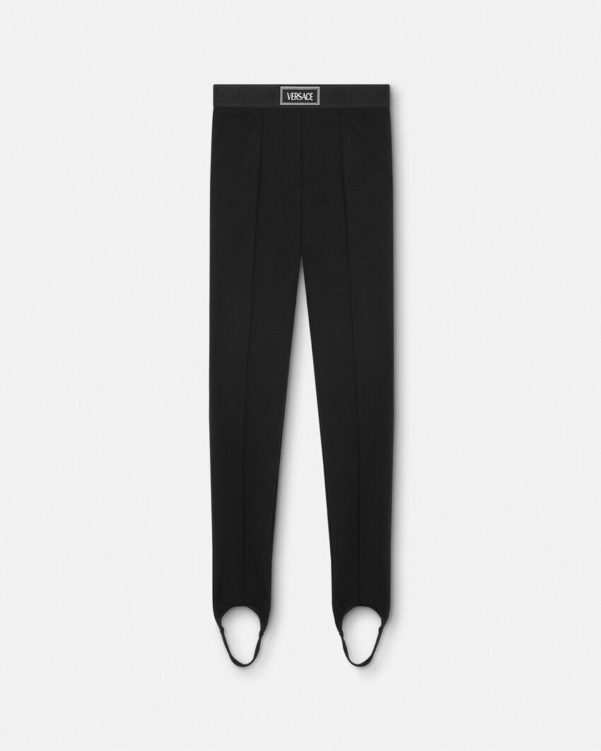 viscose-blend stirrup leggings by VERSACE