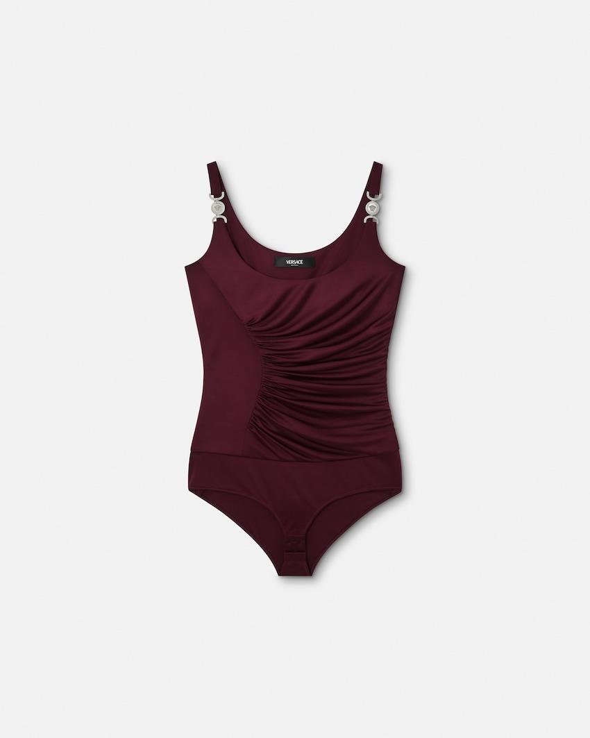 viscose-jersey draped bodysuit by VERSACE