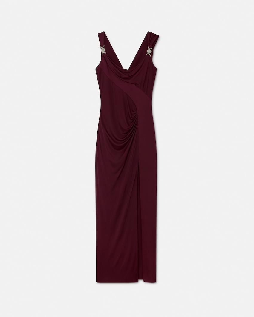 viscose-jersey draped gown by VERSACE