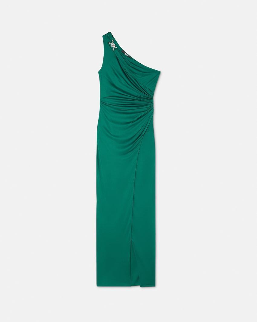 viscose-jersey draped gown by VERSACE